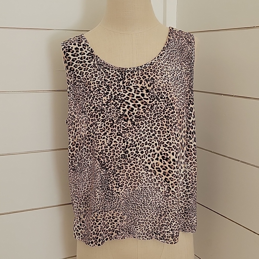 VINTAGE Virginia medium shell top cheetah leopard print